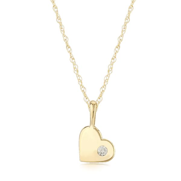 Sweetheart Diamond Pendant Necklace Hingham Jewelers Hingham, MA