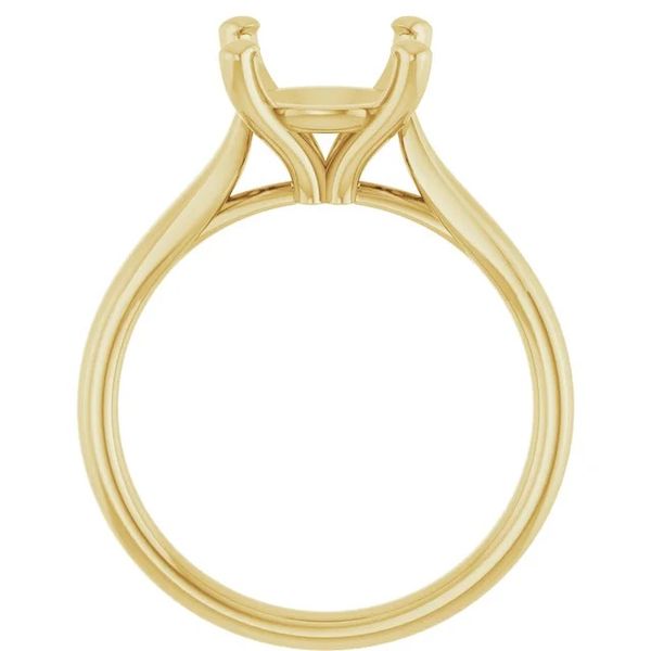Round Solitaire Setting Image 2 Hingham Jewelers Hingham, MA