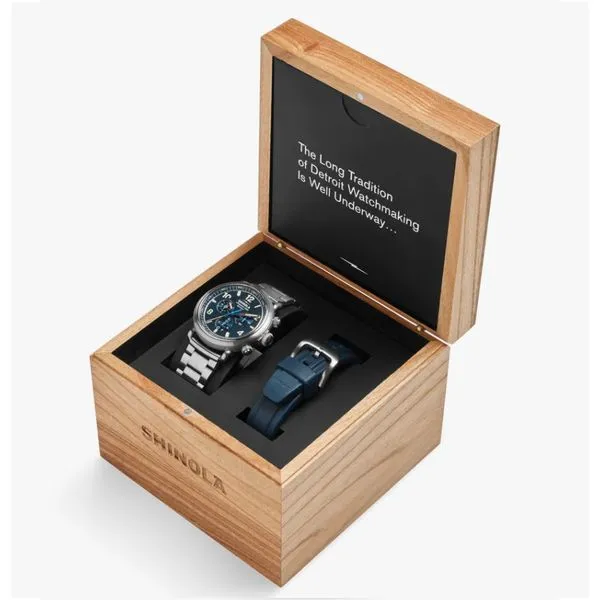 Runwell Chronograph West Wind Watch Gift Set with Additional Strap Image 3 Hingham Jewelers Hingham, MA