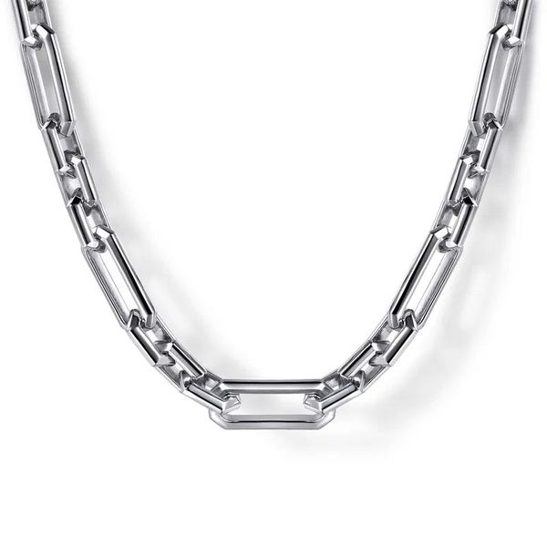Faceted Link Chain Necklace Hingham Jewelers Hingham, MA
