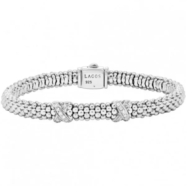 Diamond Lux Double Station X Bracelet Hingham Jewelers Hingham, MA