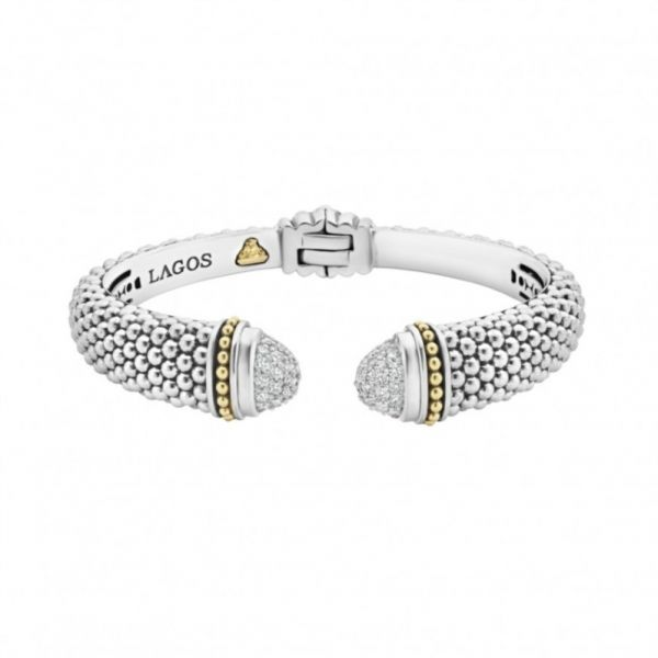 Diamonds + Caviar Cuff Bracelet Hingham Jewelers Hingham, MA