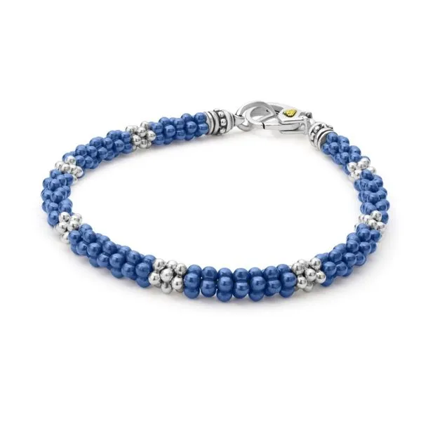 Blue Caviar Seven Silver Station Ceramic Bracelet Image 2 Hingham Jewelers Hingham, MA