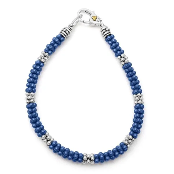 Blue Caviar Seven Silver Station Ceramic Bracelet Hingham Jewelers Hingham, MA