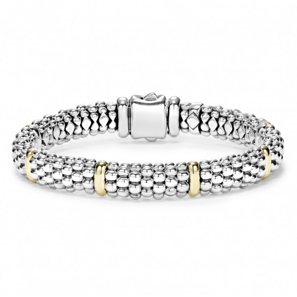 Signature Caviar Beaded Bracelet with Gold Hingham Jewelers Hingham, MA