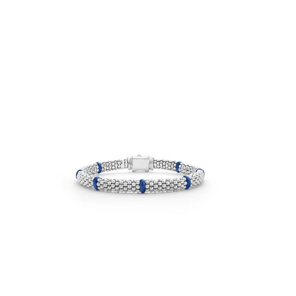 Blue Caviar Ceramic Station Caviar Bracelet 6mm Hingham Jewelers Hingham, MA