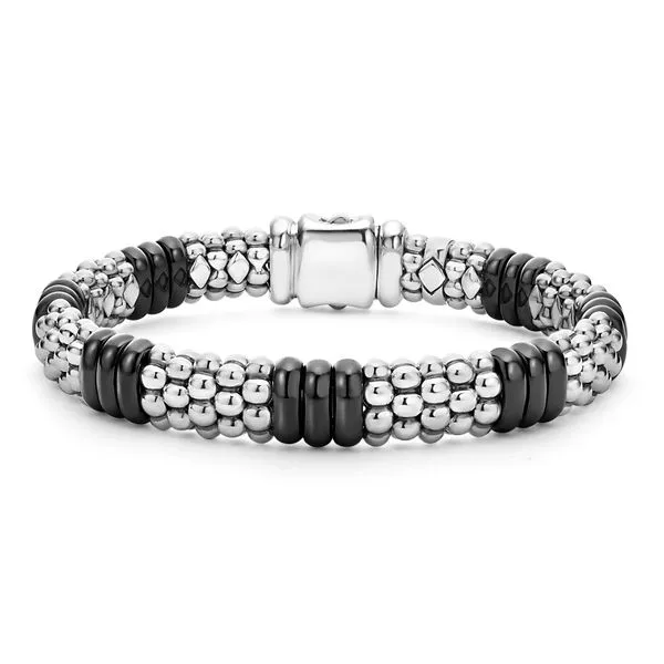Black Caviar Ceramic Caviar Beaded Bracelet | 9mm Hingham Jewelers Hingham, MA
