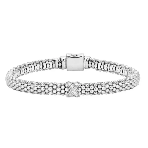 Diamond Lux Single Station X Bracelet Hingham Jewelers Hingham, MA