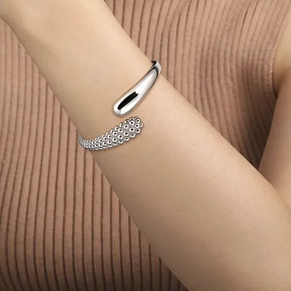 Bypass Hinged Bangle Bracelet Image 3 Hingham Jewelers Hingham, MA