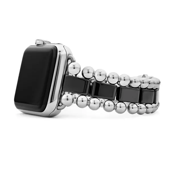 Smart Caviar Black Ceramic and Stainless Steel Watch Bracelet-38-45mm Hingham Jewelers Hingham, MA