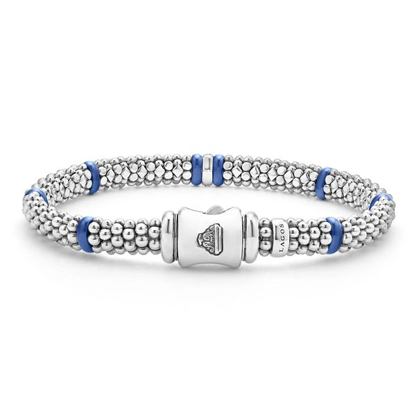 Blue Caviar Single Station Diamond Caviar Bracelet | 6mm Image 2 Hingham Jewelers Hingham, MA