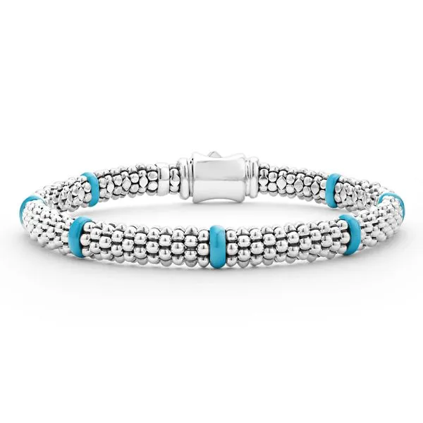 Blue Caviar Ceramic Station Caviar Bracelet 6mm Hingham Jewelers Hingham, MA