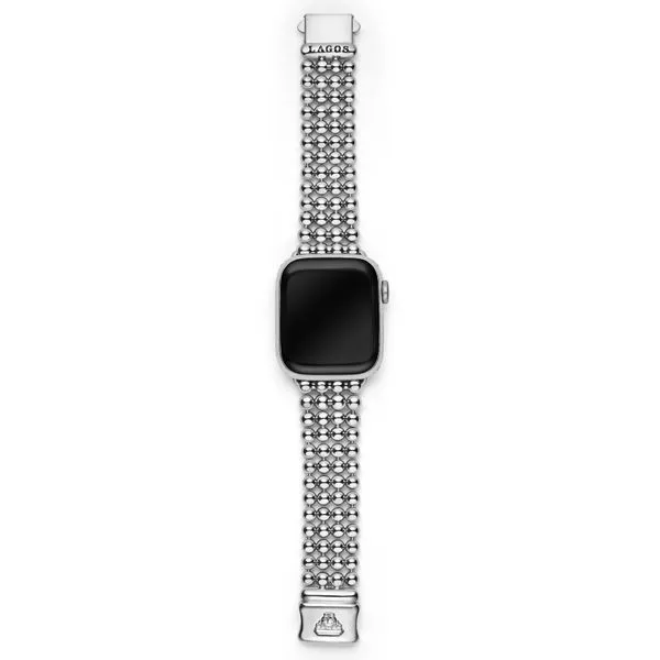 Smart Caviar Stainless Steel Infinite Caviar Beaded Watch Bracelet - 38-45mm Image 3 Hingham Jewelers Hingham, MA