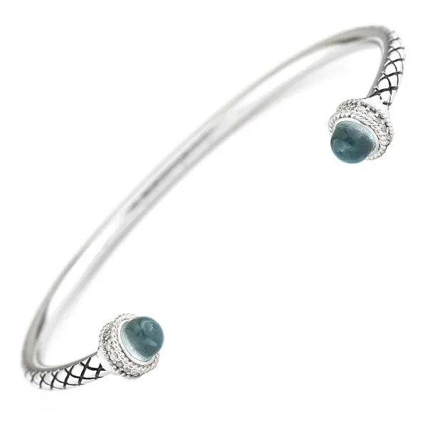 Blue Topaz Stackable Cuff Hingham Jewelers Hingham, MA