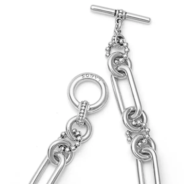 Signature Caviar Silver Link Bracelet Image 2 Hingham Jewelers Hingham, MA