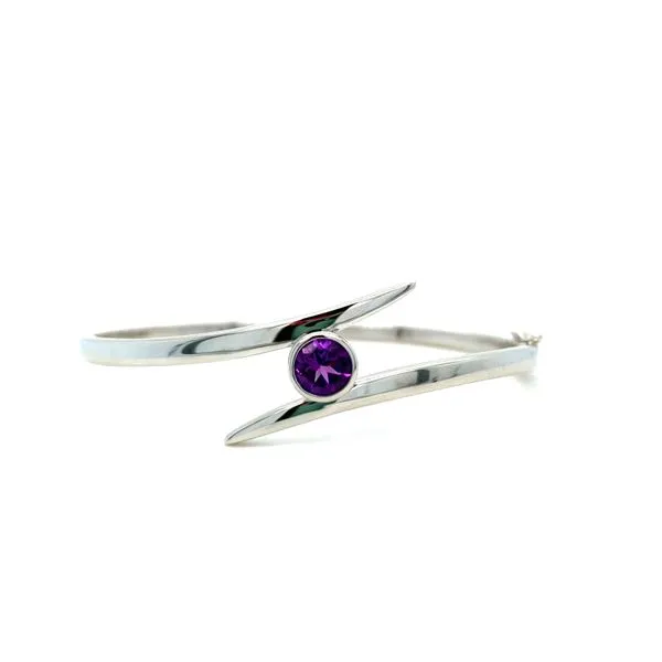 Amethyst Bypass Bangle Bracelet Hingham Jewelers Hingham, MA
