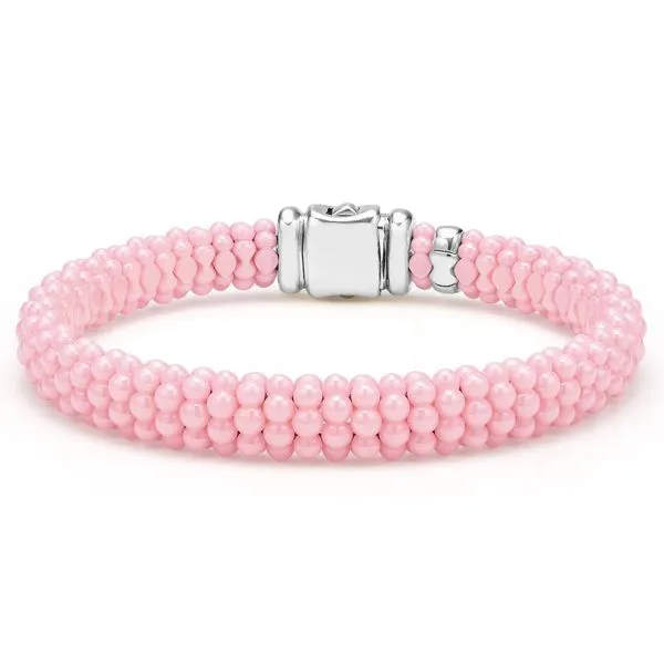 Pink Caviar Pink Ceramic Beaded Bracelet | 9mm Hingham Jewelers Hingham, MA