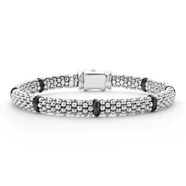 Black Caviar Ceramic Station Caviar Bracelet 6mm Hingham Jewelers Hingham, MA