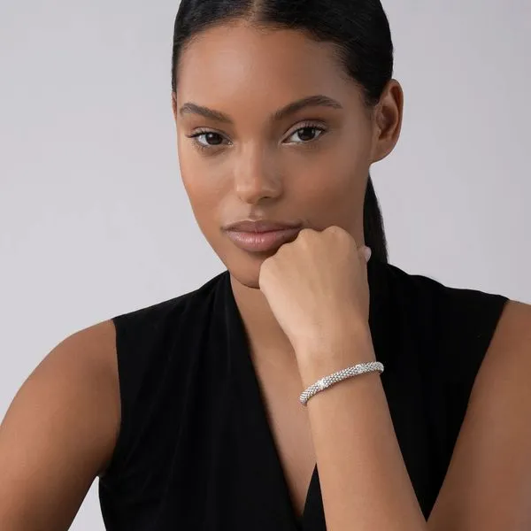 Diamond Lux Three Station X Bracelet