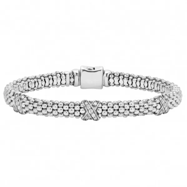Diamond Lux Three Station X Bracelet