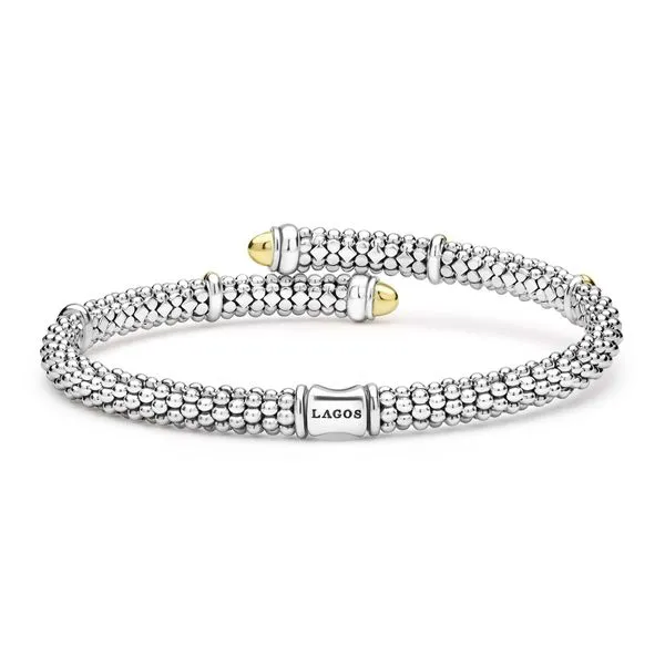Signature Caviar Two-Tone Caviar Versa Bypass Bracelet