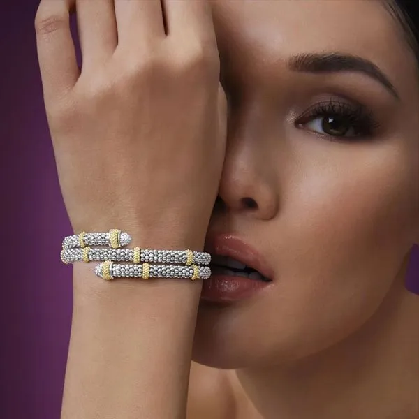 Caviar Lux Two-Tone Caviar Diamond Versa Wrap Bracelet