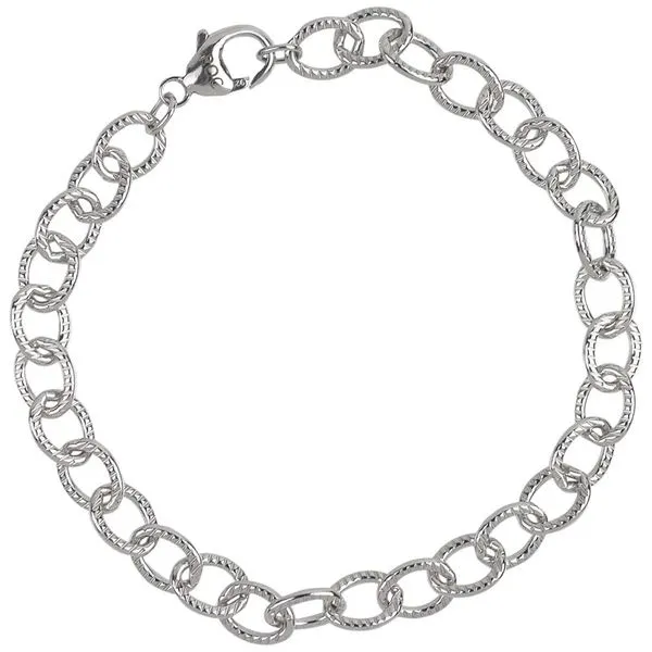 Textured Charm Bracelet