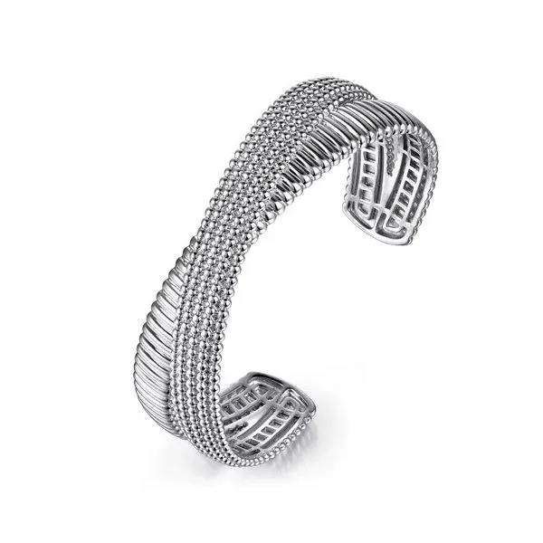Multi-Texture Criss-Cross Cuff Bracelet