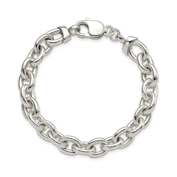Oval Link Charm Beacelet Hingham Jewelers Hingham, MA