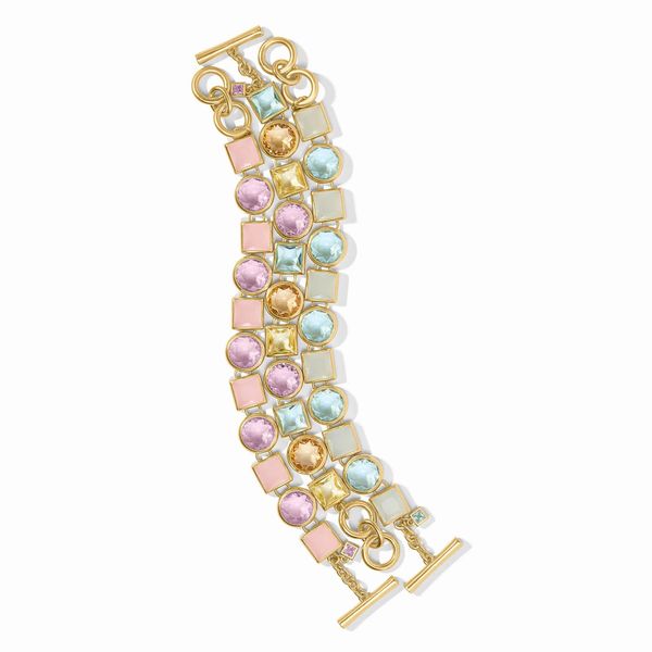 Jolie Aquamarine Blue Tennis Bracelet Image 2 Hingham Jewelers Hingham, MA