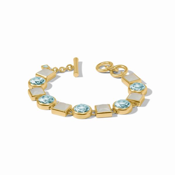 Jolie Aquamarine Blue Tennis Bracelet Hingham Jewelers Hingham, MA