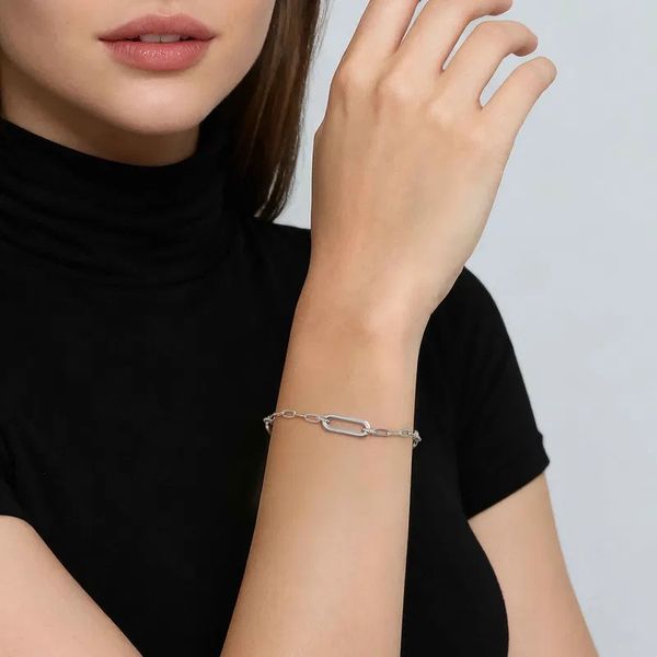 Paperclip Link Station Bracelet Image 2 Hingham Jewelers Hingham, MA