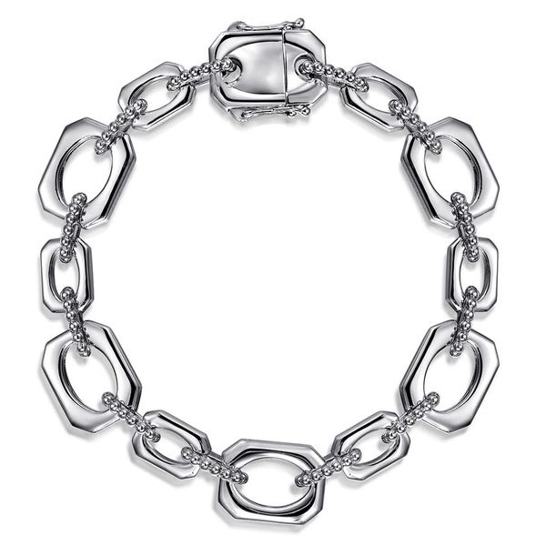 Geometric Link Bracelet Hingham Jewelers Hingham, MA