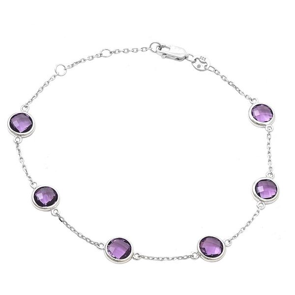 Amethyst Station Bracelet Hingham Jewelers Hingham, MA