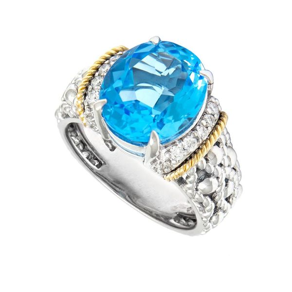 La Corona Blue Topaz Ring Hingham Jewelers Hingham, MA