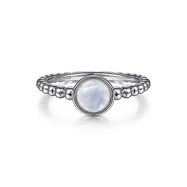 Mother of Pearl and Rock Crystal Ring Hingham Jewelers Hingham, MA