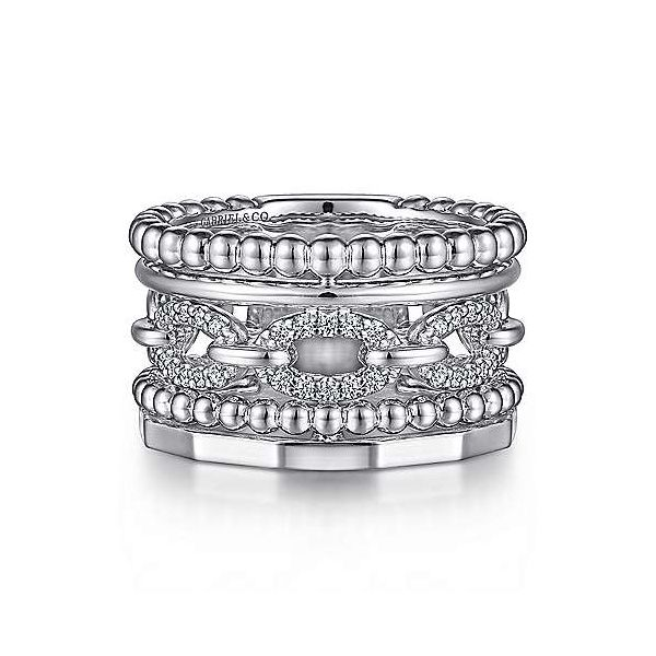 Wide Stacking Illusion Ring Hingham Jewelers Hingham, MA