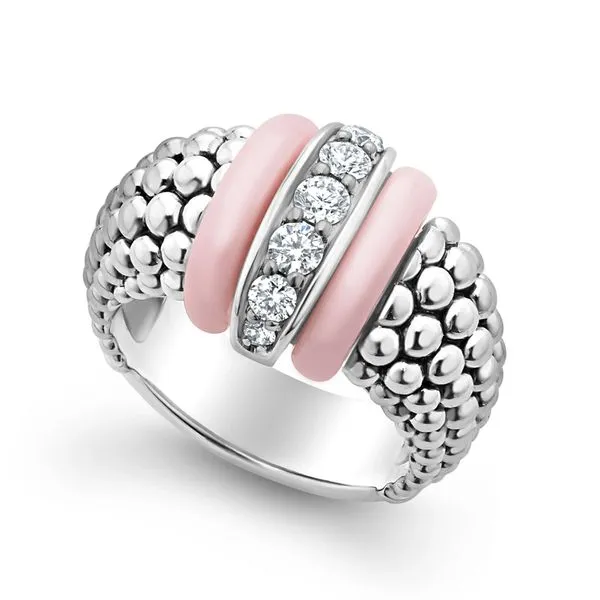 Pink Caviar Pink Ceramic Caviar Diamond Ring similar item image