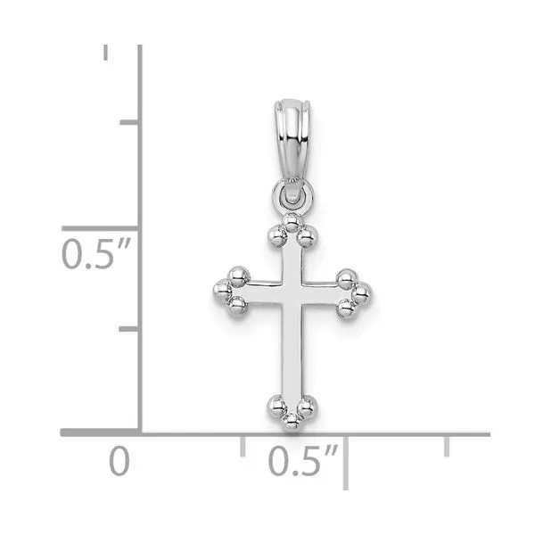 Beaded Cross Pendant Image 2 Hingham Jewelers Hingham, MA