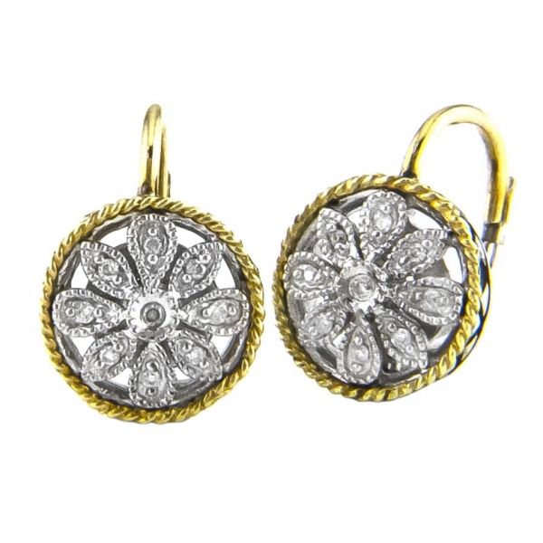 Pave Drop Earrings Hingham Jewelers Hingham, MA
