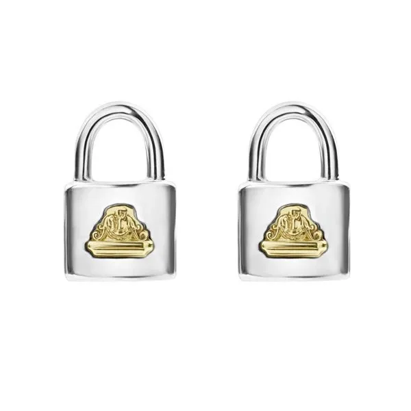 Beloved Lock Stud Earrings Hingham Jewelers Hingham, MA