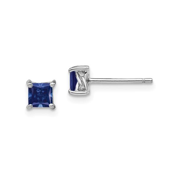 Created Sapphire Studs Hingham Jewelers Hingham, MA