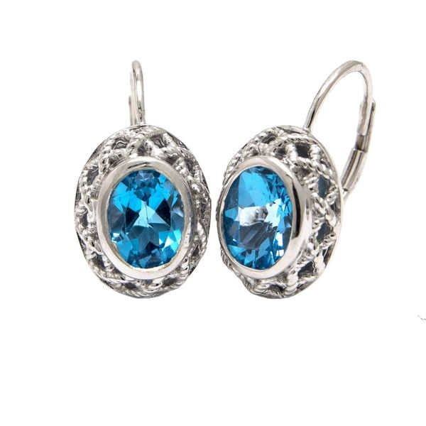 Rioja Blue Topaz Earrings Hingham Jewelers Hingham, MA