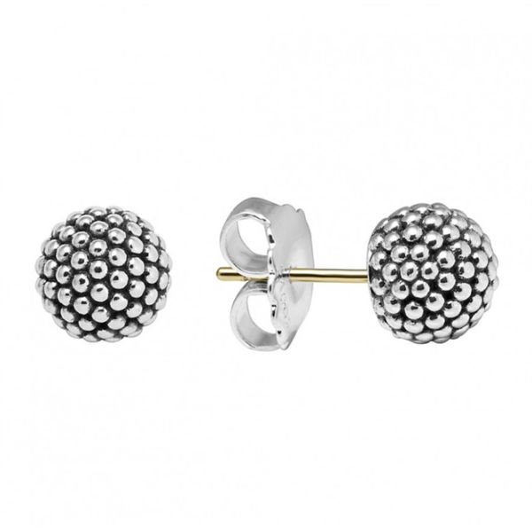 Signature Caviar Beaded Stud Earrings Hingham Jewelers Hingham, MA