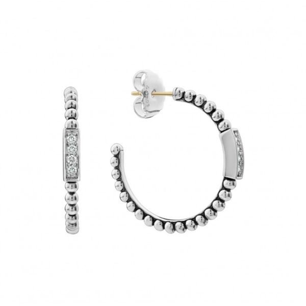 Caviar Spark Hoop Earrings Hingham Jewelers Hingham, MA