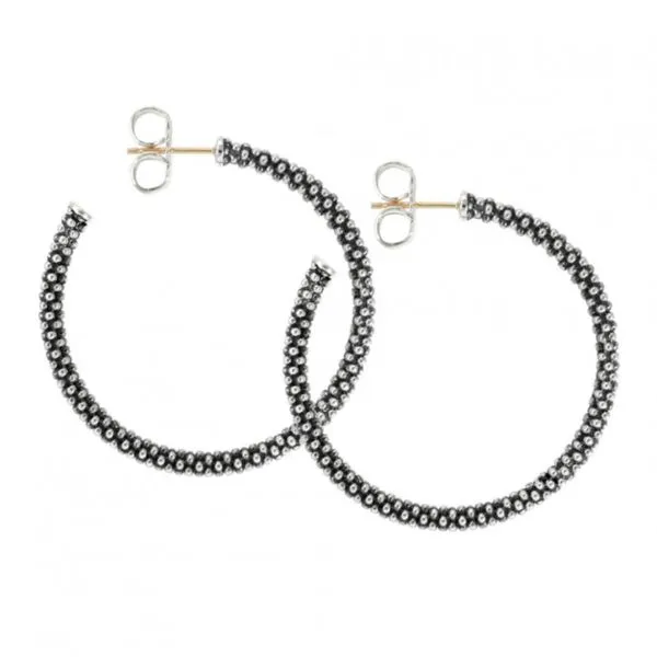 Signature Caviar Hoop Earrings Hingham Jewelers Hingham, MA