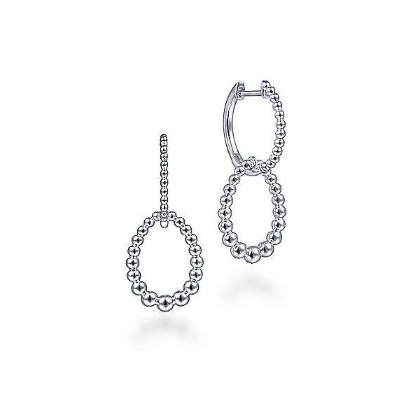 Beaded Huggie Drop Earrings Hingham Jewelers Hingham, MA