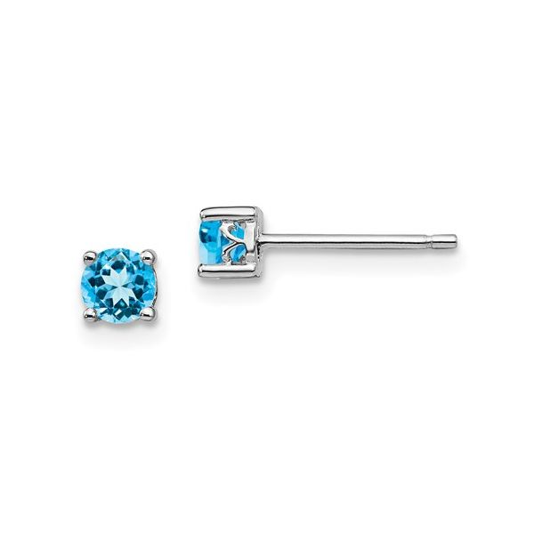 Blue Topaz Stud Earrings Hingham Jewelers Hingham, MA