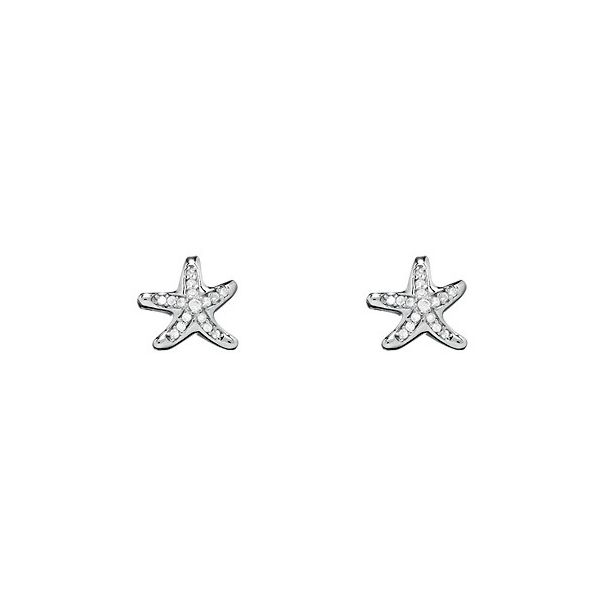 CZ Starfish Earrings Hingham Jewelers Hingham, MA