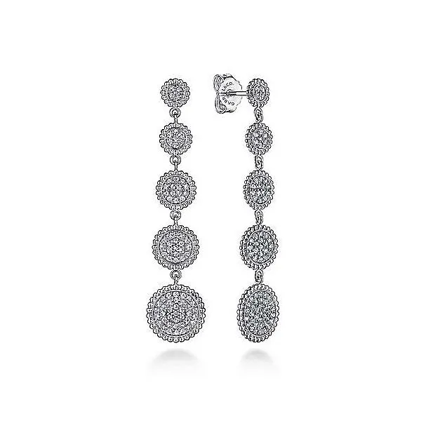 White Sapphire Drop Earrings Hingham Jewelers Hingham, MA